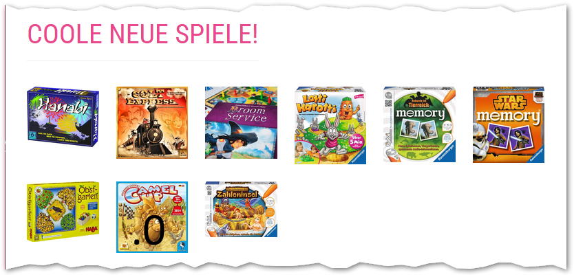 Spiele Gitter Layout